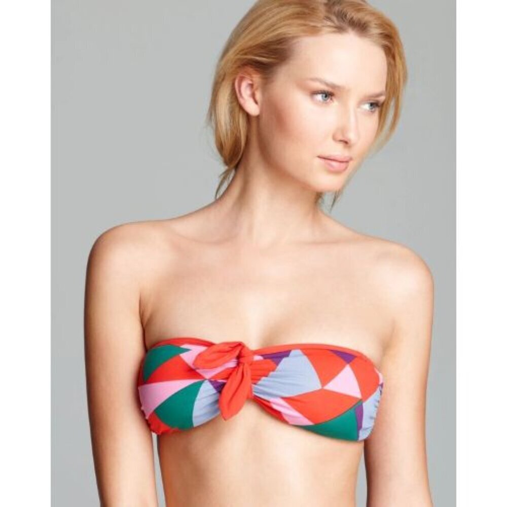Marc by Marc Jacobs Red Abstract Bandeau Bikini Top Size Small 51850